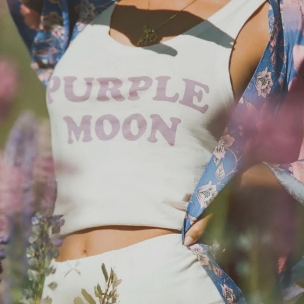UFT/UFS SPELL GYPSY PURPLE MOON SINGLET TANK TOP SMALL - Picture 3 of 5